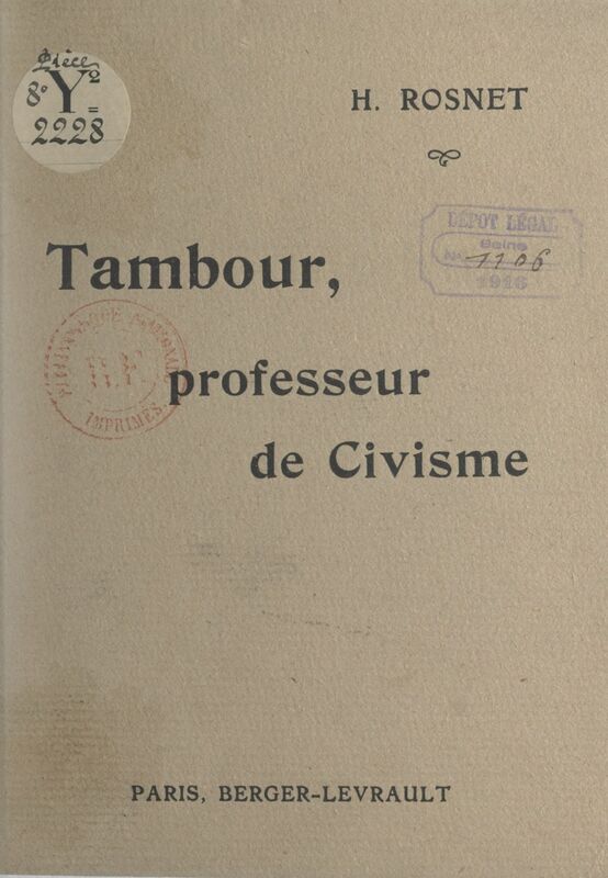 Tambour, professeur de civisme