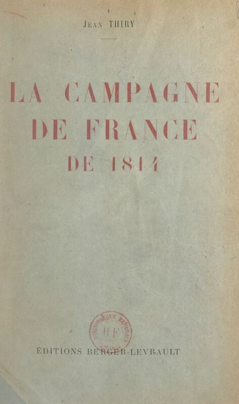La campagne de France de 1814