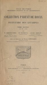 Collection Parent de Rosan : inventaire des estampes (2) N° 86 à 169