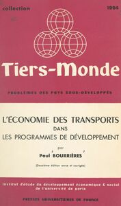 L'économie des transports dans les programmes de développement
