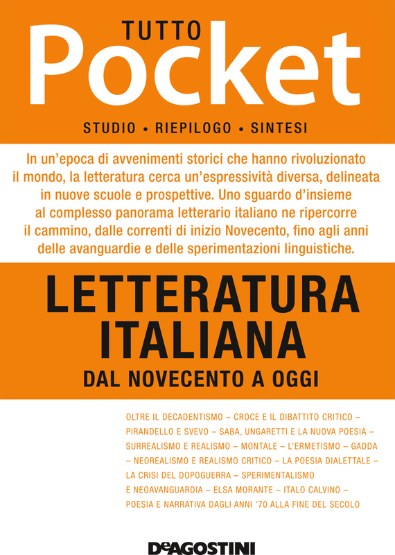 TUTTO POCKET Letteratura italiana - Dal Novecento a Oggi