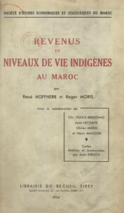 Revenus et niveaux de vie indigènes au Maroc