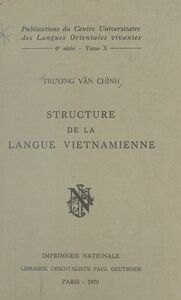 Structure de la langue vietnamienne