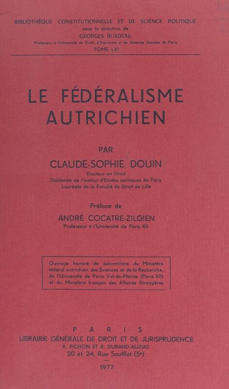 Le fédéralisme autrichien