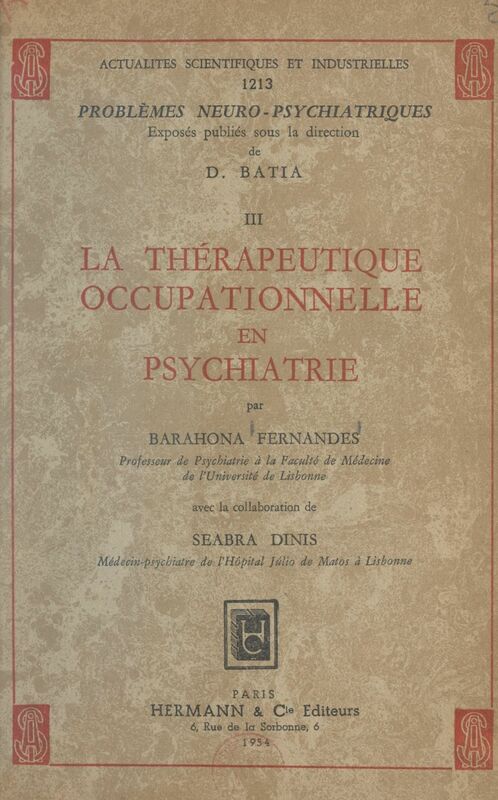 La thérapeutique occupationnelle en psychiatrie