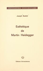 Esthétique de Martin Heidegger