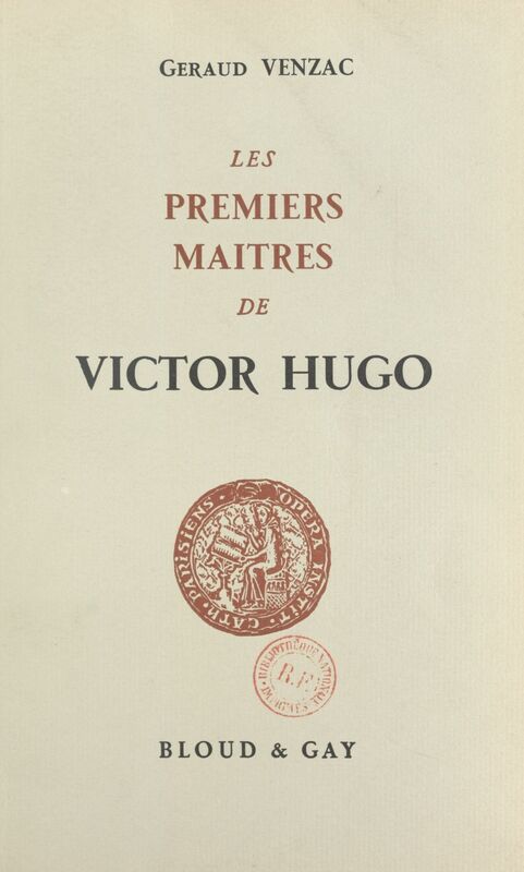 Les premiers maîtres de Victor Hugo