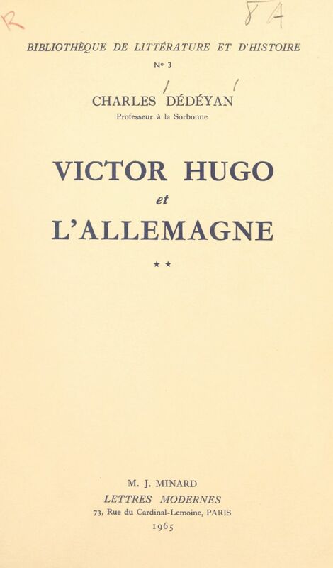 Victor Hugo et l'Allemagne (2)