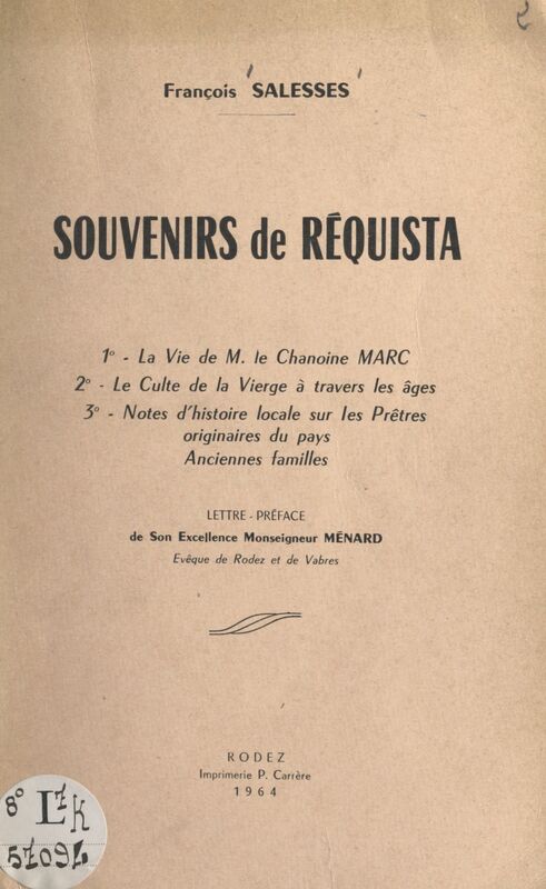 Souvenirs de Réquista