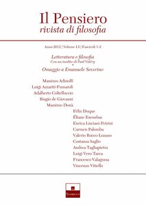 Letteratura e filosofia/Omaggio a Emanuele Severino (2012/1-2)