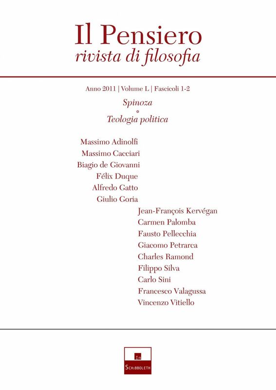 Spinoza/Teologia politica (2011/1-2)