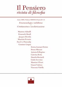 Fenomenologia e nichilismo/Cristianesimo e secolarizzazione (1998/1-2)