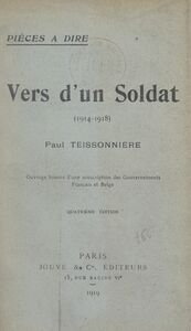 Vers d'un soldat (1914-1918)