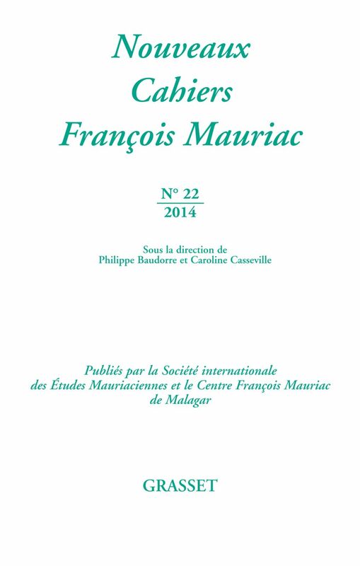 Nouveaux cahiers François Mauriac n°22