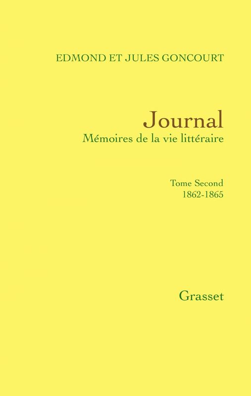 Journal, tome second 1862-1865