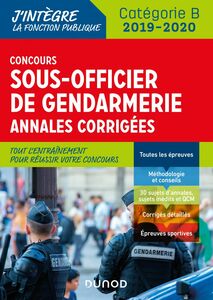 Concours Sous-officier de gendarmerie Annales corrigées - Concours 2019-2020