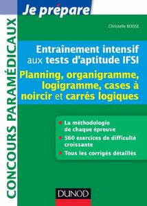 Entraînement intensif aux tests d'aptitude IFSI - Planning Planning, Logigramme, Organigramme, Cases à noircir, Carrés logiques
