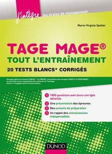 TAGE MAGE® - Tout l'entraînement 20 tests blancs corrigés