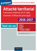 Attaché territorial 2016-2017 - Concours interne et 3e voie Tout-en-un