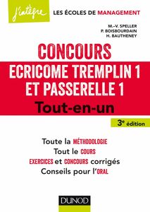 Concours Écricome Tremplin 1 et Passerelle 1 - 3e éd. Tout-en-un