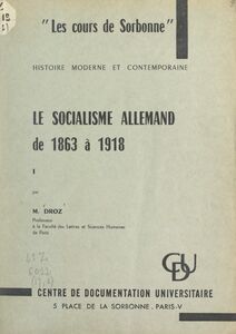 Le socialisme allemand de 1863 à 1918