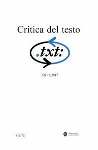Critica del testo (2017) Vol. 20/2