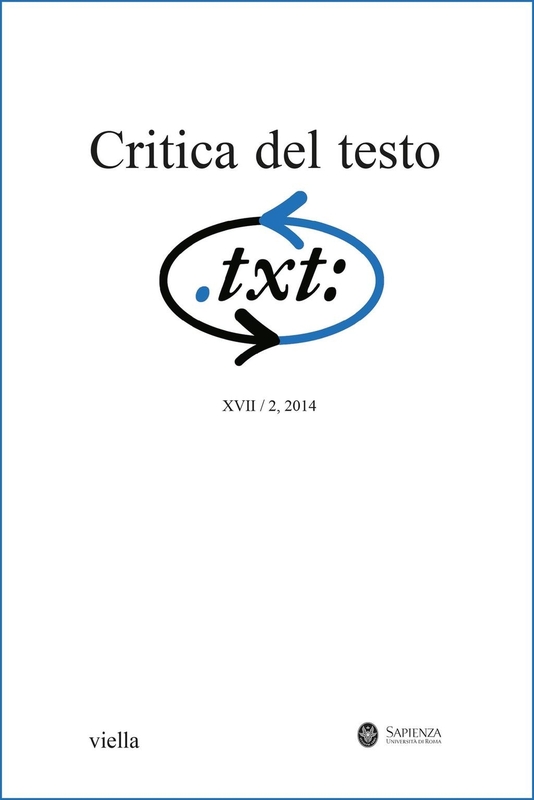 Critica del testo (2014) Vol. 17/2
