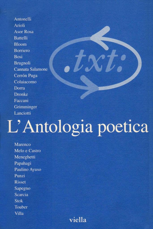 Critica del testo (1999) Vol. 2/1 L’Antologia poetica