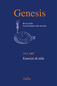 Genesis. Rivista della Società italiana delle storiche (2007) Vol. 6/1 Esercizi di stile