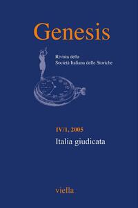 Genesis. Rivista della Società italiana delle storiche (2005) Vol. 4/1 Italia giudicata