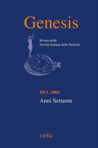 Genesis. Rivista della Società italiana delle storiche (2004) Vol. 3/1 Anni Settanta
