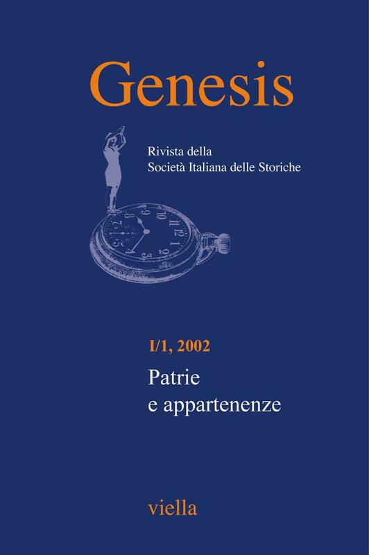 Genesis. Rivista della Società italiana delle storiche (2002) Vol. 1/1 Patrie e appartenenze