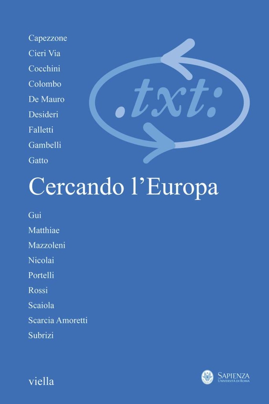 Critica del testo (2010) Vol. 13/3 Cercando l’Europa