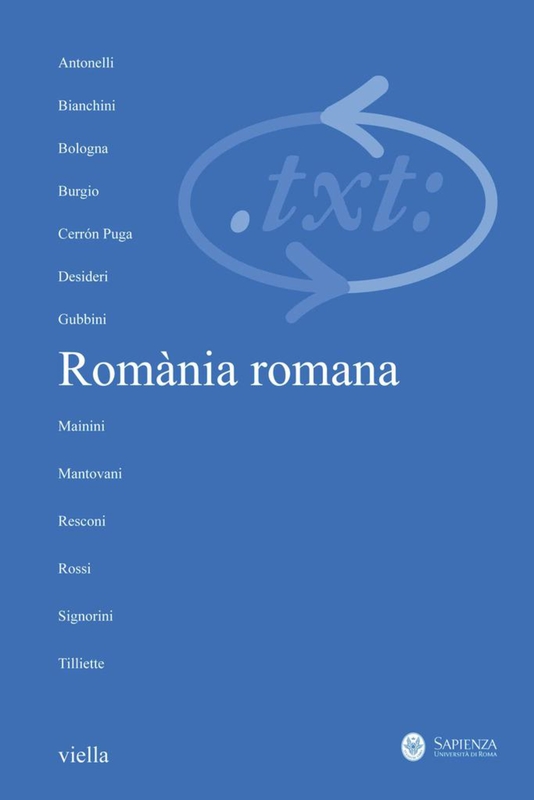 Critica del testo (2009) Vol. 12/1 Romània romana