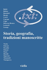Critica del testo (2004) Vol. 7/1 Storia, geografia, tradizioni manoscritte