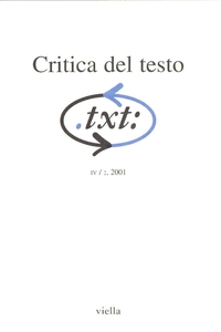 Critica del testo (2001) Vol. 4/2