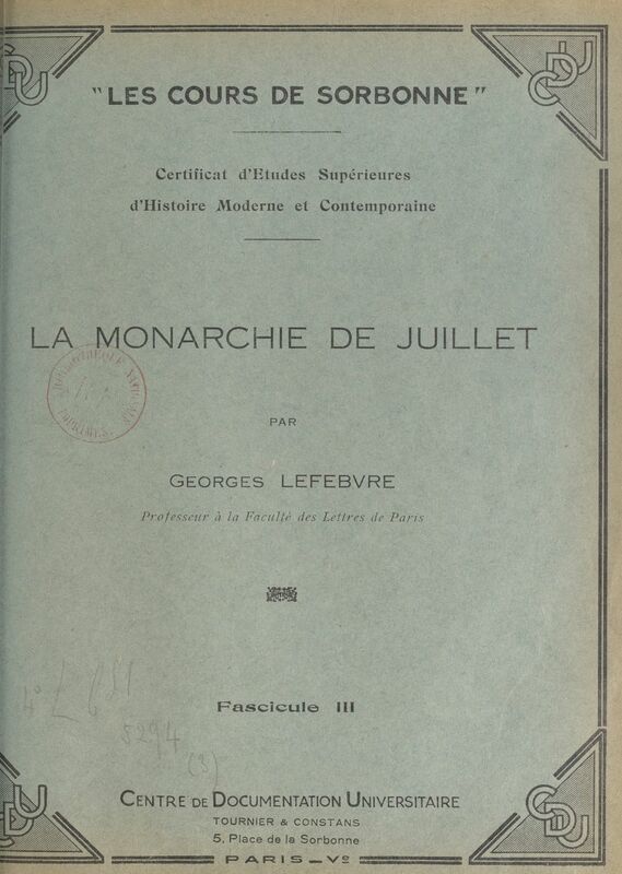 La Monarchie de Juillet (3)