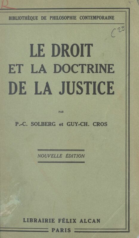 Le droit et la doctrine de la justice