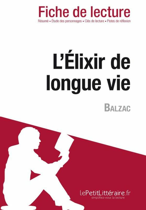 L'Élixir de longue vie de Balzac (Fiche de lecture) Fiche de lecture sur L'Élixir de longue vie