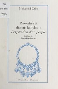 Proverbes et dictons kabyles L'expression d'un peuple