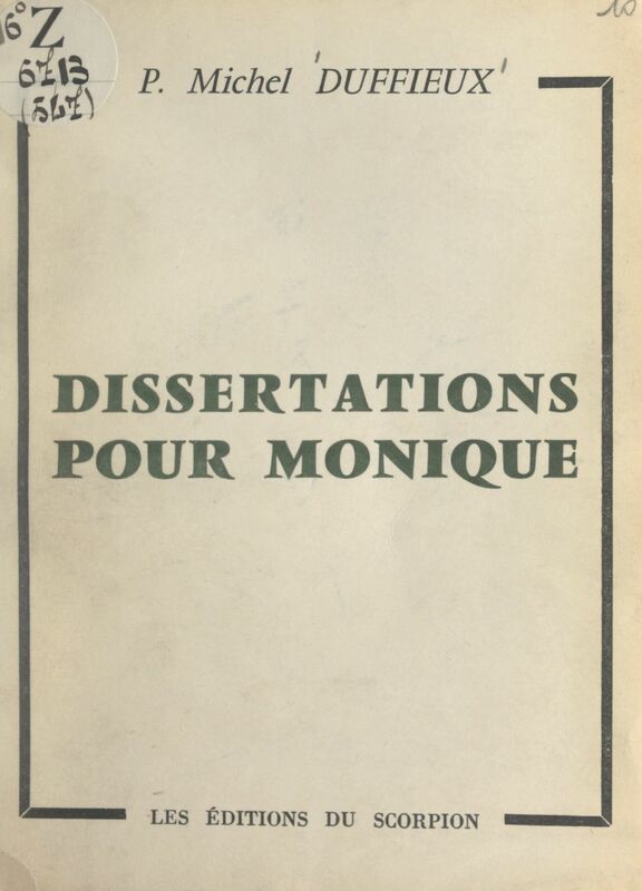 Dissertations pour Monique