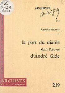 La part du Diable dans l'œuvre d'André Gide
