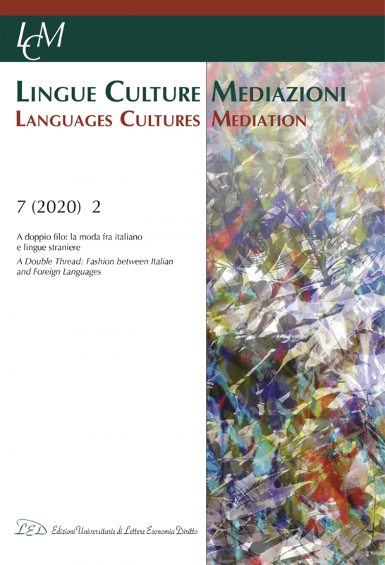 LCM Journal. Vol 7, No 2 (2020). A doppio filo: la moda fra italiano e lingue straniere