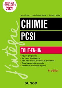 Chimie tout-en-un PCSI - 6e éd.
