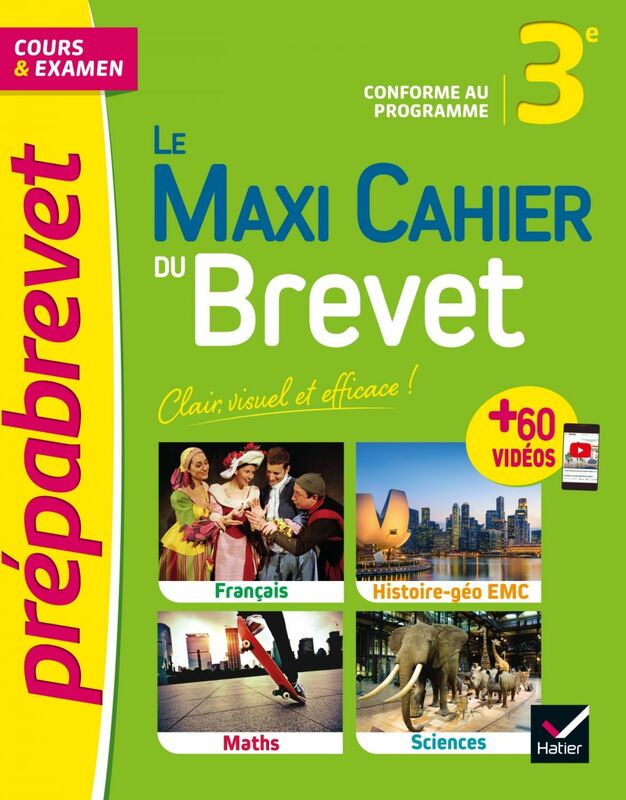 Le Maxi Cahier du Brevet - Prépabrevet - Brevet 2024 cours, quiz, sujets & vidéos