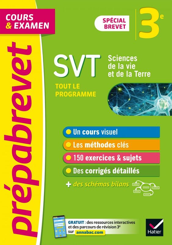Prépabrevet SVT 3e - Brevet 2024 cours, méthodes et entraînement