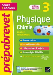 Prépabrevet Physique-Chimie 3e - Brevet 2024 cours, méthodes et entraînement