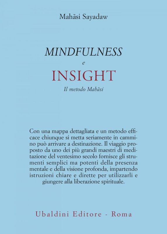 Mindfullness e insight Il metodo Mahasi