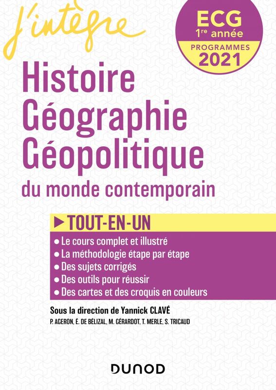 ECG 1re année Histoire Géographie Géopolitique - 2021 - Tout-en-un Tout-en-un