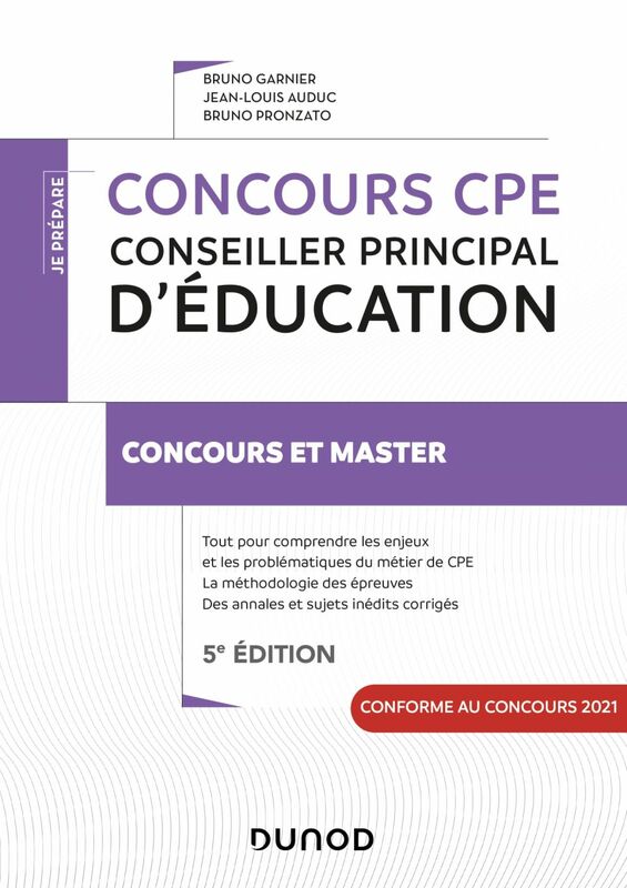Concours CPE - Conseiller principal d'éducation - 5e éd. Tout-en-un